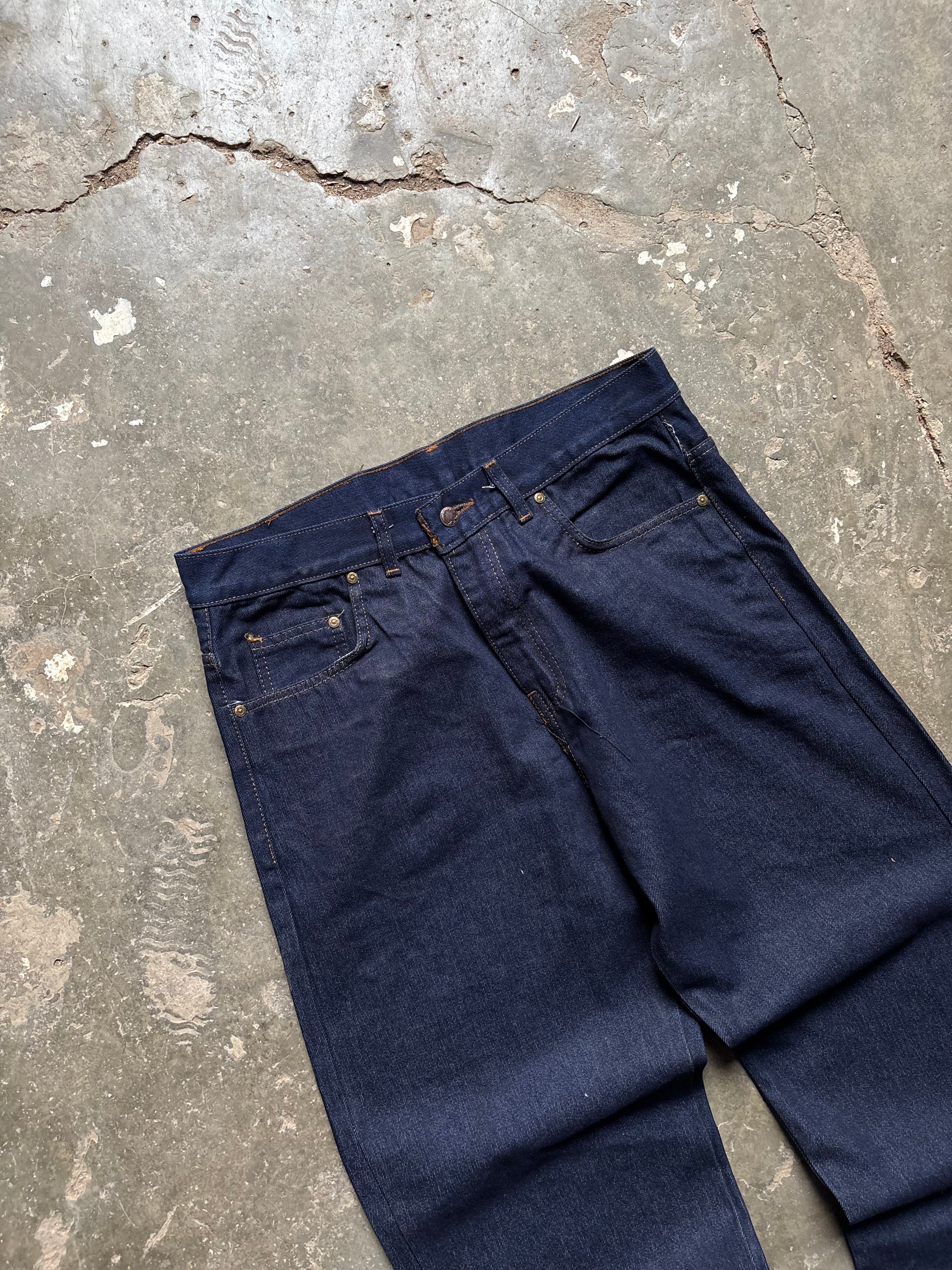 RAW DENIM BAGGY JEANS